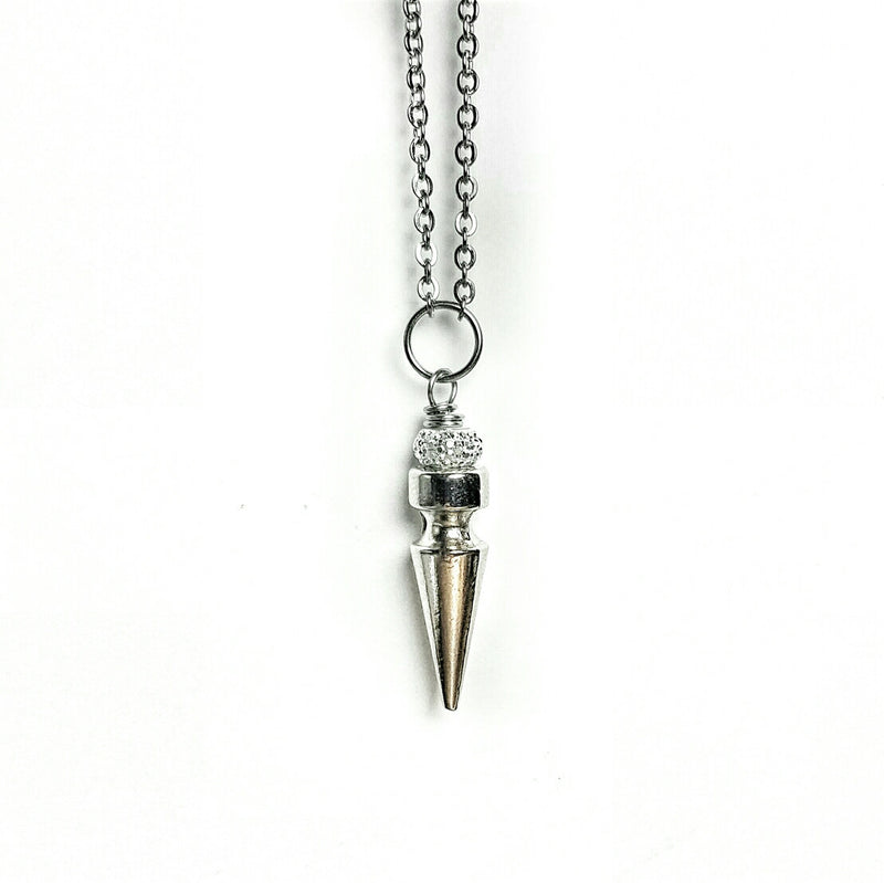 Silver Spiked Necklace