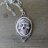 Dia De Los Muertos Sugar Skull Cameo Necklace