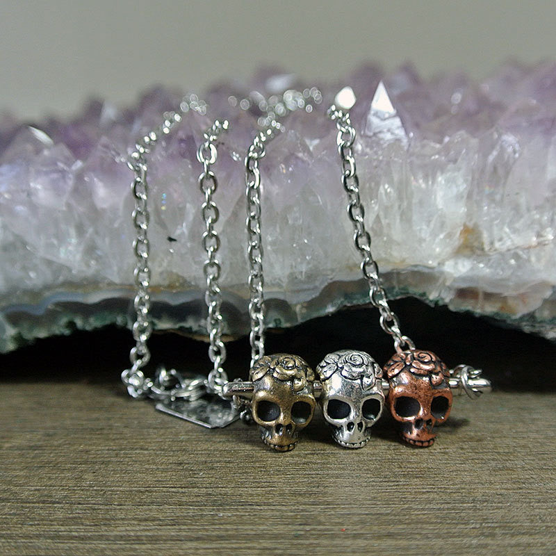 Calavera necklace deals