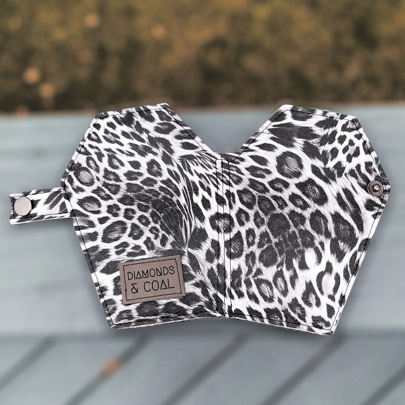 Mini Coffin Wallet - Grey Animal Print