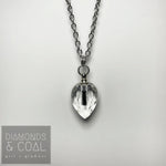 Iceland Black Sands Drop Crystal Necklace