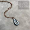 Electroformed Geode Slice Necklace #1