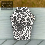 Mini Coffin Wallet - Grey Animal Print
