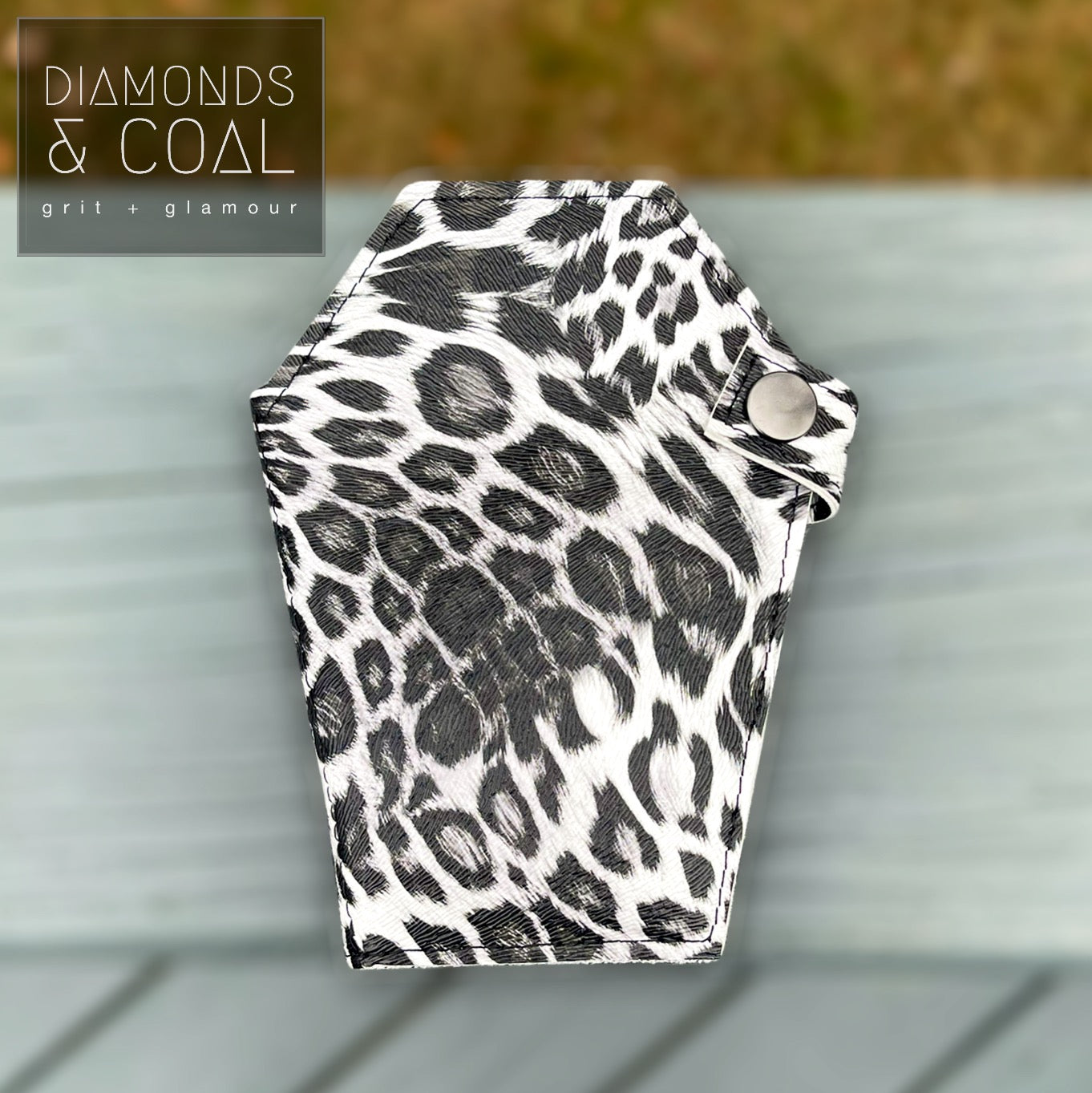 Mini Coffin Wallet - Grey Animal Print – Diamonds And Coal