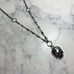 Deluxe Swarovski Skull Necklace - Silver