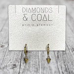 Dainty Spiked Hoop Earrings